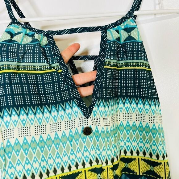 PrAna Boho Blue Green Sundress MIDI Dress - Picture 9 of 9